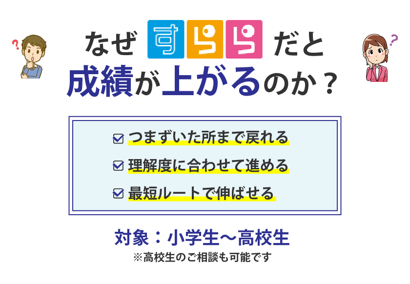 なぜすららは成績が上がるのか？